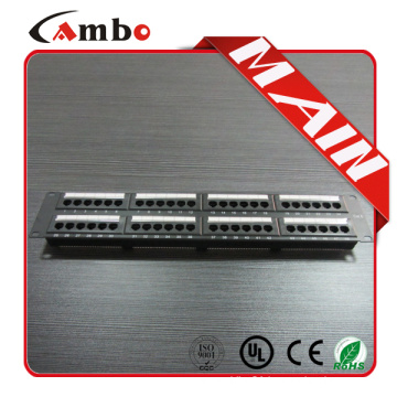 Free sample Cat5e/cat6 with jacks 24/48 Best Price 1u home networking patch panel